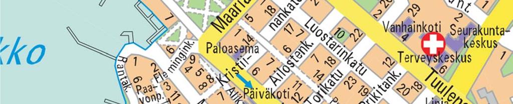 8.2015 päivättyä asemakaavakarttaa.