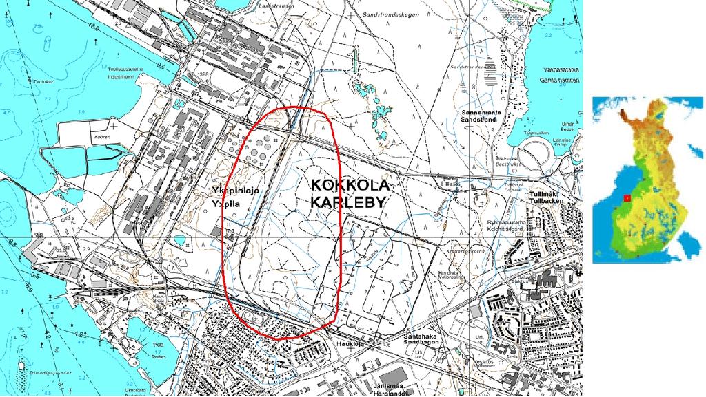 82 Kuva 48: Kohteen sijainti (karttakuvat Maanmittauslaitos) Hanke rajoittui ratatöiden osalta idässä Ykspihlajan Vaaran ratapihaan (km 554+200) ja pohjoisessa Ykspihlajan väliratapihan (km 556+200)