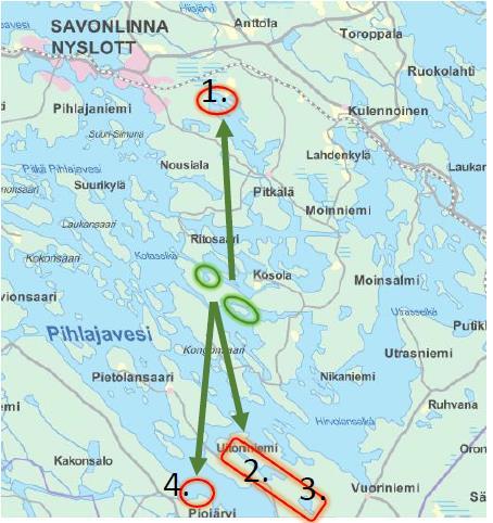 Savonlinnan kaupunki 1(6) MOINSALMEN OSAYLEISKAAVAN MUUTOS OSALLISTUMIS- JA ARVIOINTISUUNNITELMA, ehdotus 1.