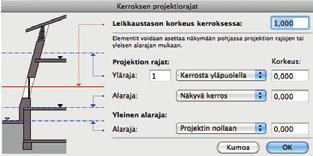 ArchiCAD-määrälaskennan Elementti- ja Projektitaulukot sovittuvat automaattisesti usealle arkille laskentataulukon solulle annetun leveyden mukaan. 1.