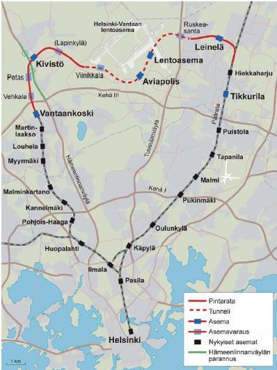 4 Kuva 1 Kehäradan sijainti kartalla. [1] 2.