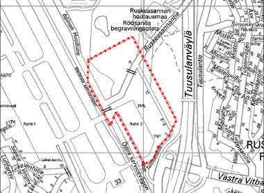 14 4.2.2 Ruskeasanta Asemakaavamuutos nro 530600 Lentokoneiden hallialueen laajennus Kuva 7. Kaavamuutosalueen sijainti.