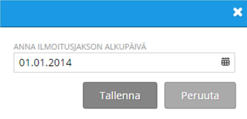 Maksutapahtuman tyyppi: Toimittaja Valitse Toimittajat-luettelosta Verohallinto Syötä päivämäärä ja valitse listasta se ilmoitus, jota palautus koski.