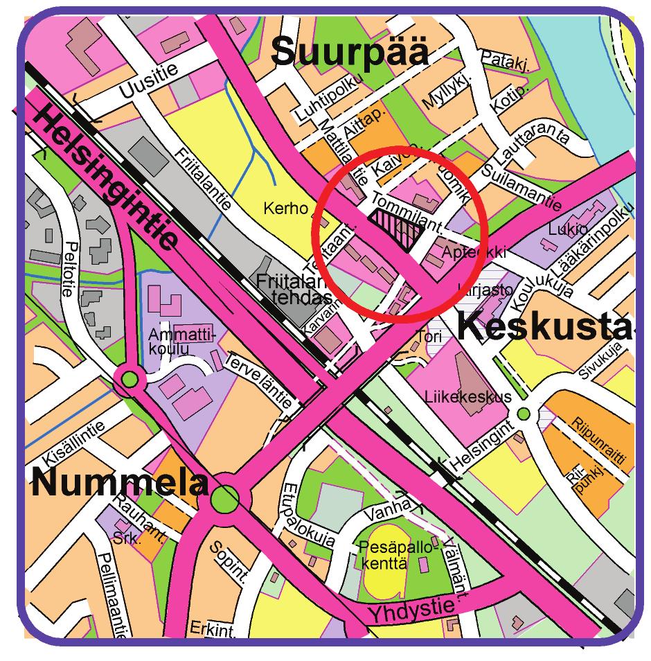 muutos Kortteli 115 sekä