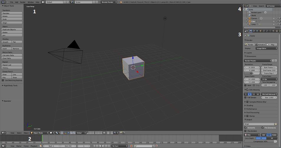 3 BLENDER Blender on ilmainen 3D-mallinnusta varten kehitetty ohjelma.