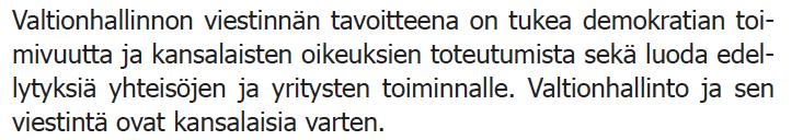 Valtionhallinnon viestintäsuositus 2010 Työyhteisön viestintäjärjestelmä on