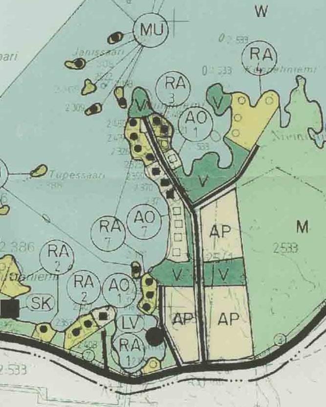 tarkoitus kumota kokonaan ja laatia uusi kaava ranta-alueiden osalta niin, että sen vastaa koko kunnan alueella voimassa olevia rantarakentamismääräyksiä ja rakentamisen mitoituskäytäntöjä.