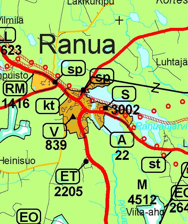 3.4 Suunnittelutilanne 3.4.1 Kaava-aluetta koskevat suunnitelmat, päätökset ja selvitykset Maakuntakaava ja sen antamat lähtökohdat Ympäristöministeriö vahvisti Rovaniemen maakuntakaavan 2.11.