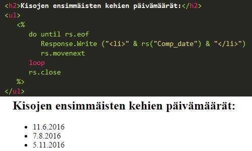 7 2.2 VBScript eli Visual Basic Scripting Edition VBScript on Microsoftin vuonna 1996 julkaisema skriptauskieli, jota on käytetty eritoten Classic ASPin kanssa tuomaan sivustoille palvelinpään