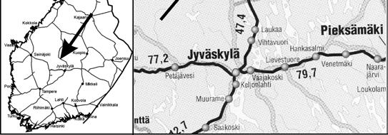 Tavaravaunut suistuivat Saarijärven ja Äänekosken välisellä rataosuudella.