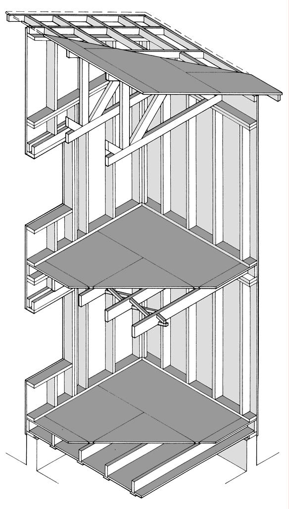 General principles of the structural system Load bearing wall system Light-frame construction Floor by floor -building method Different levels of prefabrication (on site, open panels, closed panels,
