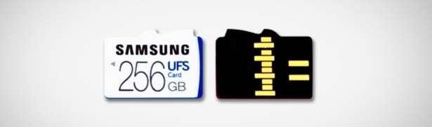 30 UFS-muistikorttia. UFS-muistikorttien rajapinta mahdollistaa jopa 600 MB/s lukunopeuden (6 Gbit/s). Kuvassa 13 on Samsungin UFS-tuotteen kuva, josta ilmenee myös sähköisten liittimien paikat.