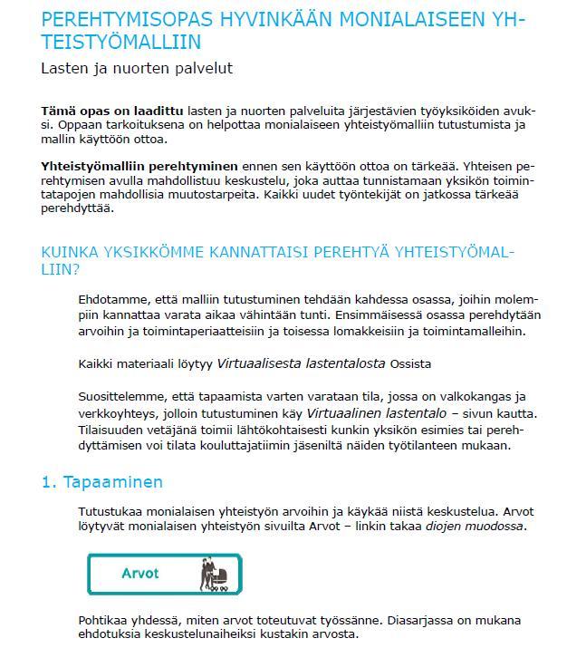 Virtuaalinen lasten ja nuorten talo-sivustolta löytyy myös