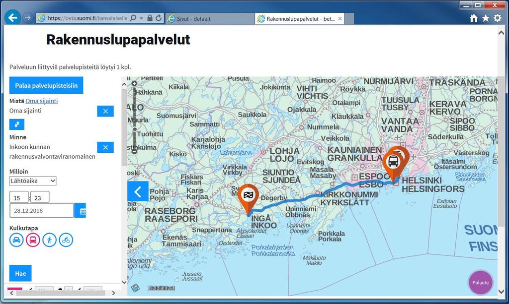 Lisäarvoa kansalaiselle tai yrittäjälle Hyödyt ja mahdollisuudet Loppukäyttäjälle lisäarvoa tuottaa Tietojen luotettavuus Läpinäkyvyys, yhdenvertaisuus Tiedot kartalle, mm.