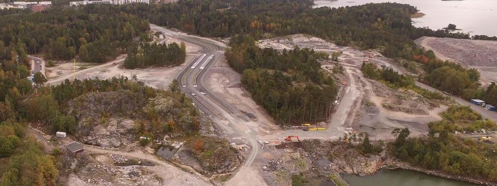 Katujen ja puistojen rakentaminen sekä rakentamislogistiikka,