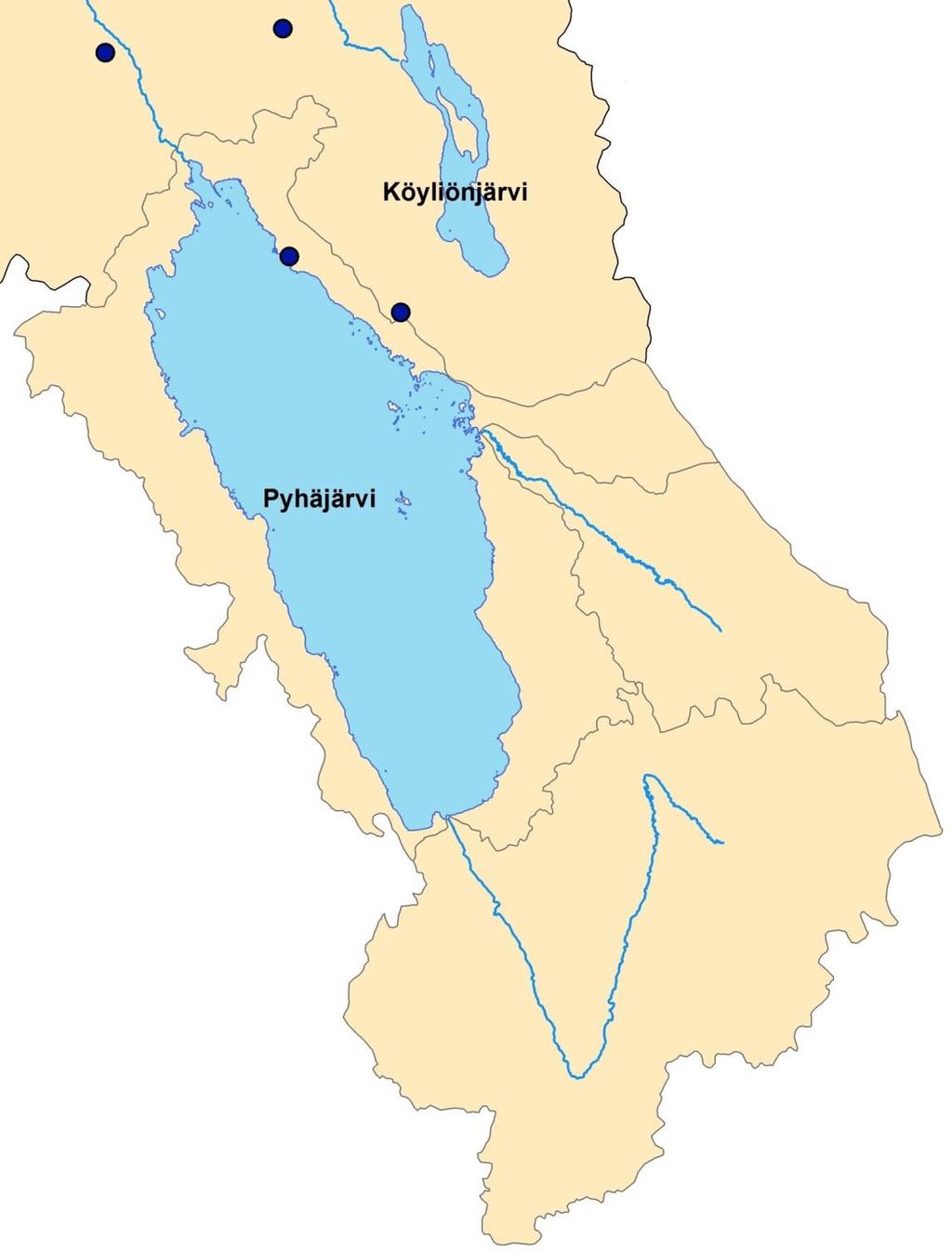 Pyhäjärviseudun fosforivirtoja (t/vuosi), 2010-luvun alun tilanne JVP Eura 16 Eurajoki 3 Raakaaineet Biolan 38 Tuotteet 50 Lännen tehtaat Köyliönjoki 2 Kalastus 0,5 Ulkoinen kuormi