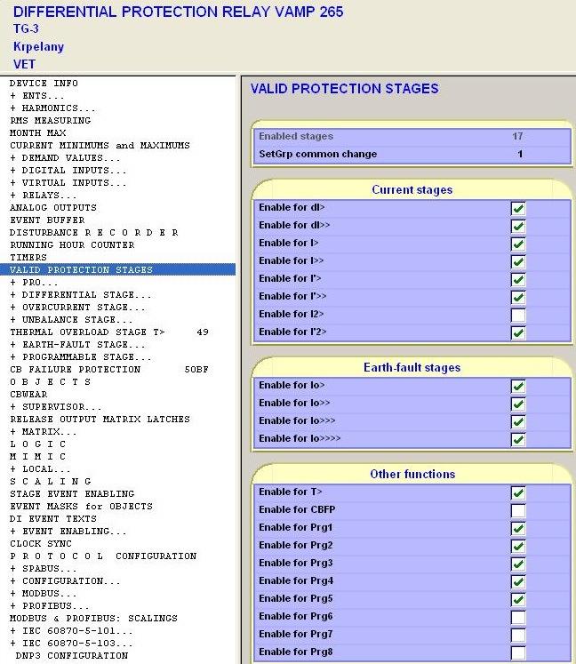VAMP 265 Transformer, generator and motor differential protection relay Testing manual Liite