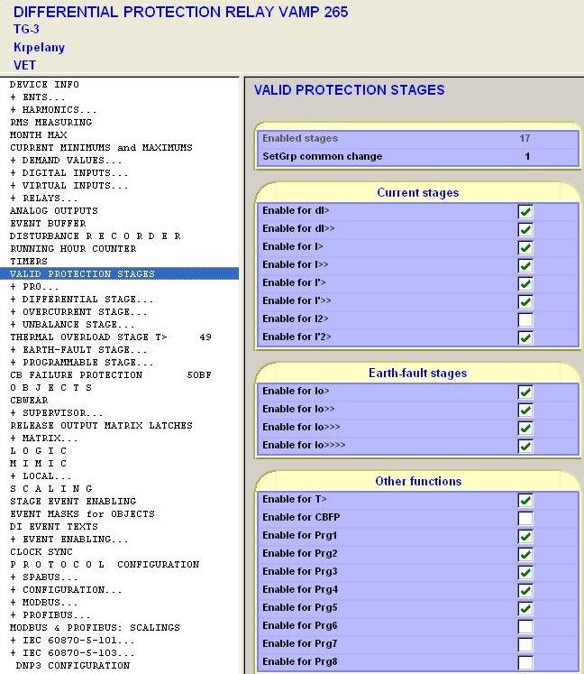 VAMP 265 Transformer, generator and motor differential protection relay Testing manual Liite