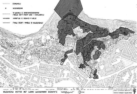 Koti vaiko museo lapsillemme? Kuva 195: Ensimmäisen kaksivuotissuunnitelman 20 kohdesektoria. Matera, Ufficio Sassi, rasterointi KH.