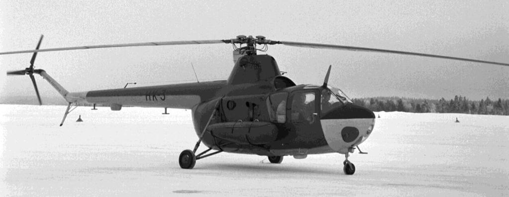 127 LIITE 1 Lisätietoa WSK SM-1 -helikopterista Ilmavoimien HK-3 -helikopteri. Puolustusvoimat. Mihail Milin suunnitteleman tyypin ensilento lennettiin vuona 1948.