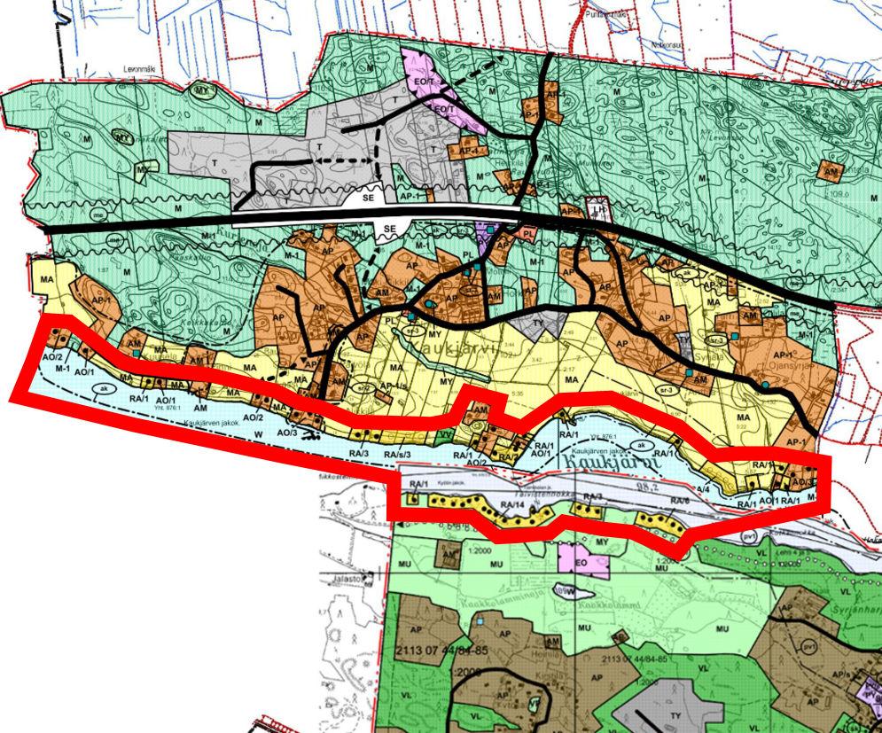 Kaukjärven ranta-alueen yleiskaava Kaukjärven osayleiskaavan ja Syrjänharjun-, Kydön-, Häiviän ja Simikänkulman alueen osayleiskaavan
