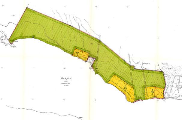 maankäyttöä ei lähtökohtaisesti kaavapäivityksellä muuteta, ellei lisätarvetta asumiselle osoitetuille alueille ilmene. Alueella on voimassa Kaukjärven rantaasemakaava vuodelta 1997.