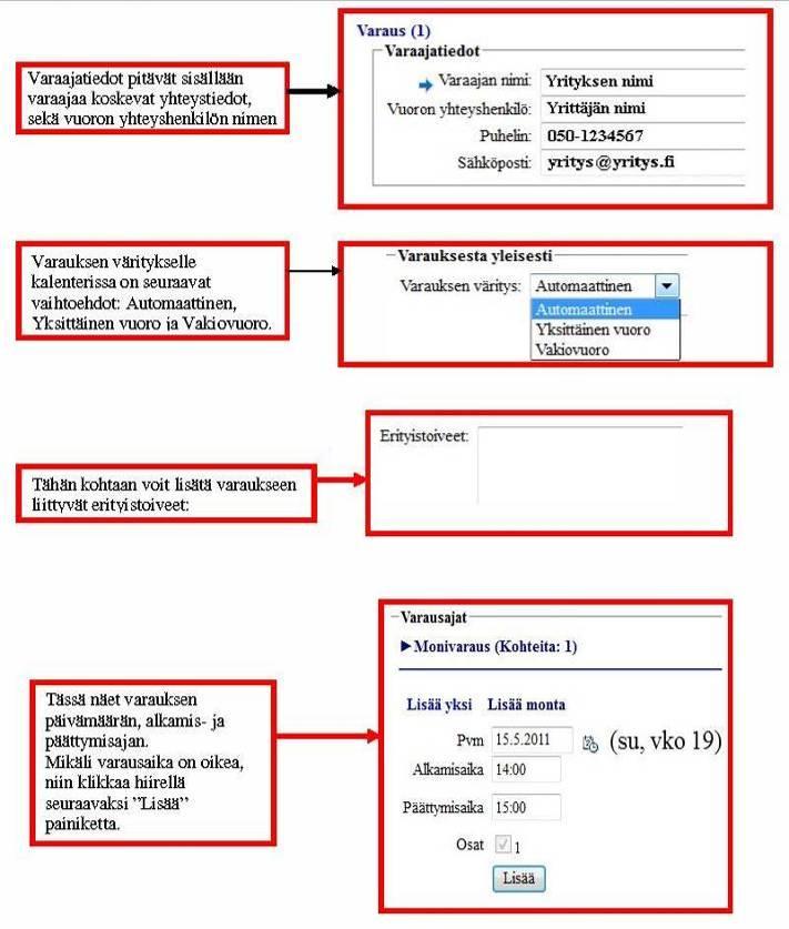 4.2 Ajanvaraus (vaihe 2/3) Kun sopiva kohde ja aika