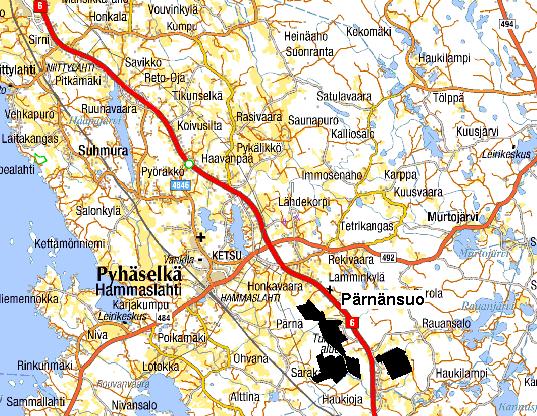 60 4.2 Rauansuon tuotantoalue Rauansuolla on ollut tuotantoa vuosina 1980 2001 ja v. 2007 sekä vuodesta 2009 alkaen yhteensä 76 ha:n alalla. Itä-Suomen vesioikeus on 29.6.1998 myöntänyt Pärnänsuo-Rauansuon tuotantoalueelle kuivatusvesien vesistöön johtamiseen vesilain mukaisen luvan päätöksellä nro 33/98/2.