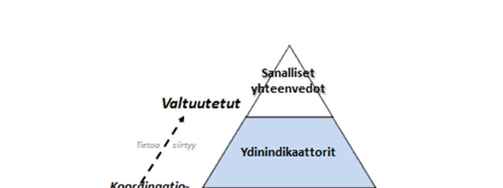 15 (37) Tietosisältöjen koordinointi Tietotarpeet vaihtelevat organisaation eri tasoilla esimerkiksi sen suhteen, kuinka yksityiskohtaista tiedon tulisi olla.