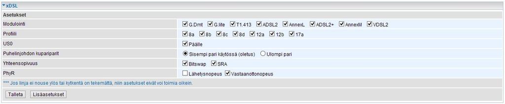 Lisätietoja eri liitännöistä ja niiden muutoksista englanninkielisessä ohjekirjassa, joka