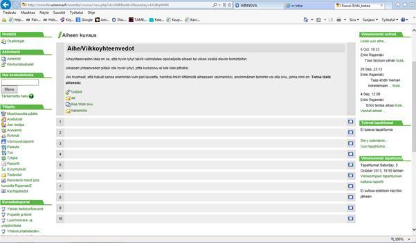 5.2 Moodle oppimisympäristö 20 Moodle 1.9 Moodle on avoimeen lähdekoodiin perustuva ilmainen virtuaalinen oppimisympäristö (VLE), jonka päätekijänä on australialainen Martin Dougiamas.