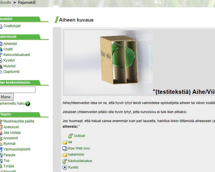 Kuva sijoitetaan sitten