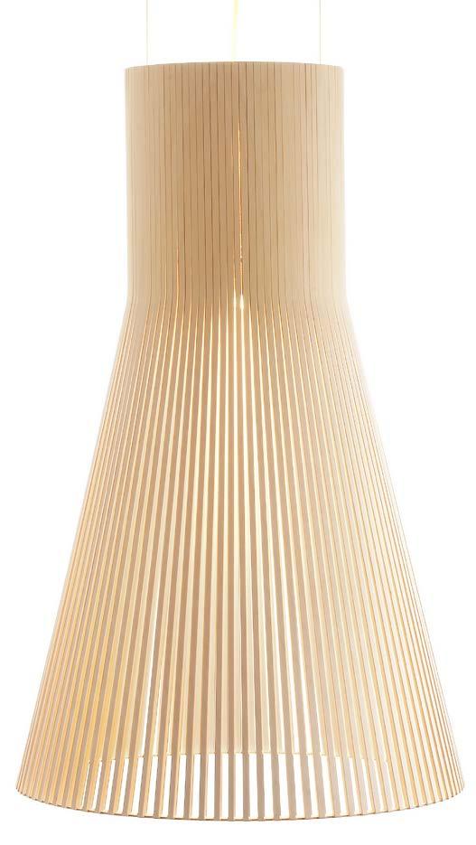 Magnum 4202 Finishes Shade Cable + ceiling cup Natural birch White White laminated White Black laminated Black Walnut veneer White Material Sizes Light source Cable IP