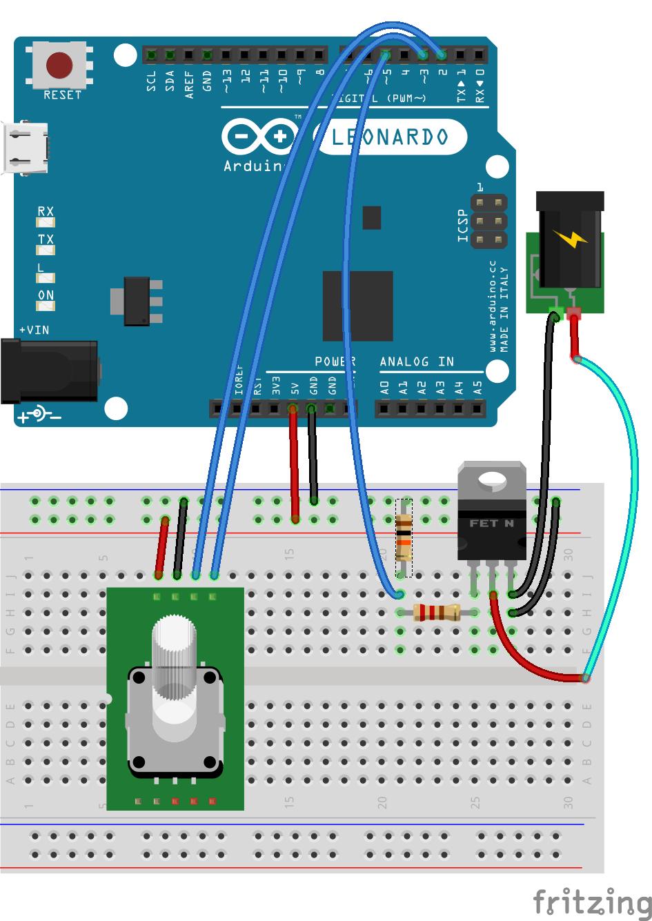 3.2 Elektroniikka Systeemin säätämiseen käytettiin ATmega32u4 mikrokontrollerin ympärille rakennettua kytkentää, jonka tehtävänä oli mitata nivelen kiertymää käyttäen Avagon AEDA 3300 sarjan