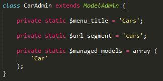 20 Esimerkkikoodi 12. ModelAdmin-esimerkki 2.6.