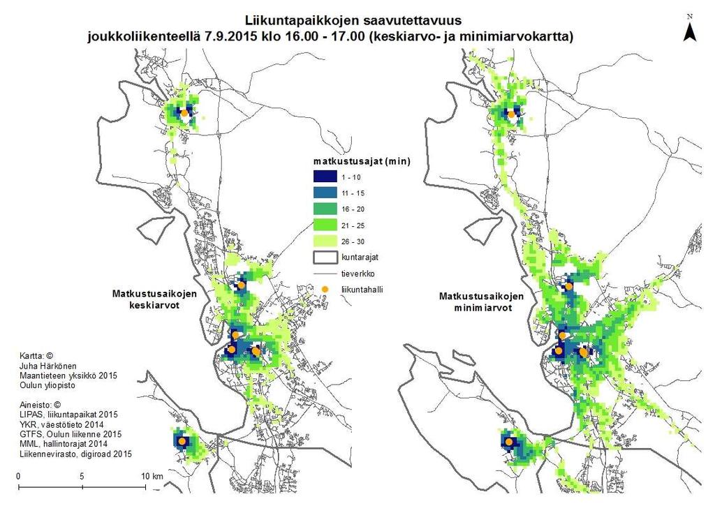 Oulun yliopisto/maantieteen laitos / Geoinformatiikan työryhmä / Ossi