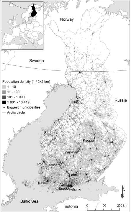 Osa 3: Spatiaalisten ilmiöiden tarkastelu tilastollisin menetelmin: Case saavutettavuus ja väestönmuutos Mitä ovat Suomen väestön