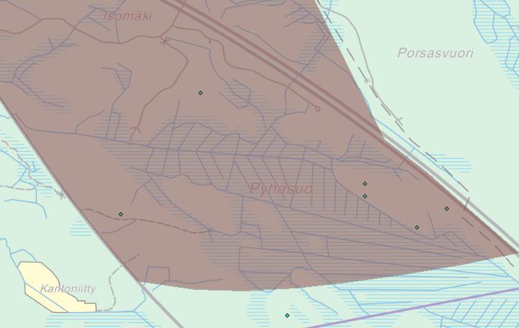 Valkeakosken Jutikkalan Pyhäsuo Kaavaehdotuksessa Te, teollisuus- ja varastotoimintojen reservialue. Alueen Pyhäsuo 1-6 muinaisjäännöskokonaisuudesta on viisi tervahautaa ja yksi kiviröykkiö.