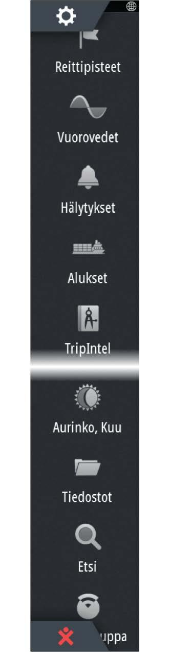 22 Työkalut Oletusarvoisesti Tools (Työkalut) -ruudussa on kuvakkeita sellaisten asetusten ja työkalujen käyttöön, jotka eivät koske mitään tiettyä ruutua.