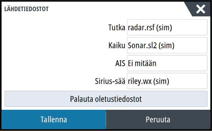 23 Simulaattori Simulaatiotoiminnolla voit havainnollistaa yksikön toimintaa ilman liikkeelle lähtemistä tai yhdistämistä sensoreihin tai muihin laitteisiin.