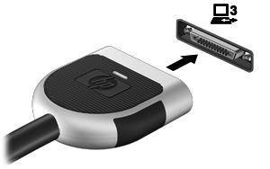 Seuraavantyyppiset USB-asemat ovat käytettävissä: 1,44 megatavun levykeasema kiintolevymoduuli ulkoinen optinen asema (CD, DVD ja Blu-ray) MultiBay-laite Laajennusportin käyttäminen (vain tietyt
