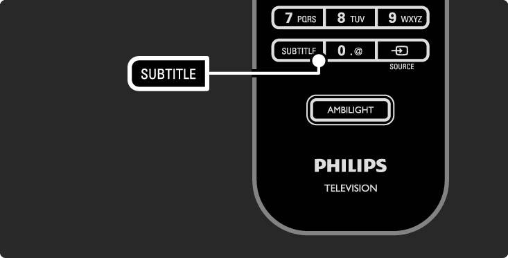 3.5.1 Tekstitys Tekstitys-valikko Ota tekstitys käyttöön jatkuvasti painamalla Subtitlepainiketta.