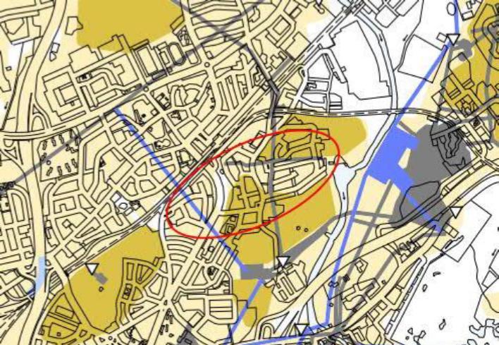 18 (23) Helsingin uudessa yleiskaavaehdotuksessa (kaupunkisuunnittelulautakunnan päätös 10.11.2015) alue on asuinaluetta A1 ja A4. Nyt laadittu kaavaratkaisu on yleiskaavaehdotuksen mukainen.