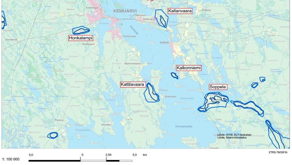 Pohjavesialueen varsinaisen muodostumisalueen hyvin vettä johtavat maakerrokset on pääosin kaivettu pois ja pohjaveden pinta on hyvin lähellä maanpintaa.