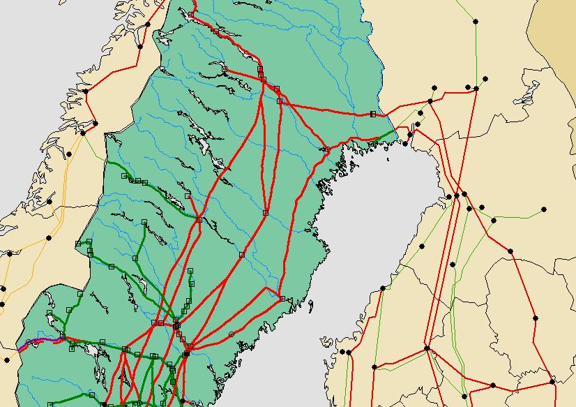 17 Kolmas 400 kv vaihtosähköyhteys Ruotsiin Keskeisiä faktoja: Lisääntyvä tuulivoima Pohjois-Ruotsissa kääntää siirtoja Suomeen päin Keminmaa-Markbygden 200 km, kokonaiskustannus 94