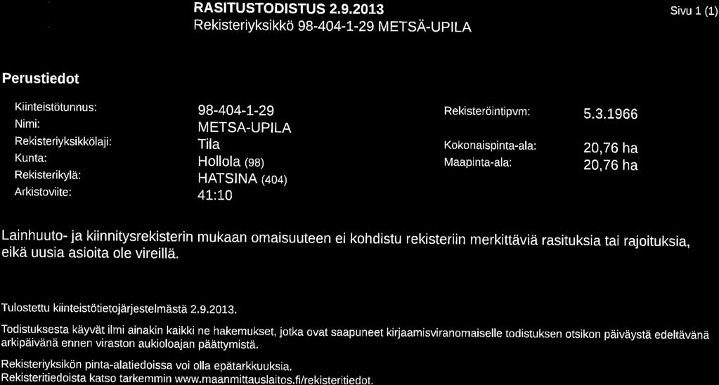 RASTUSTODSTUS 2.9.