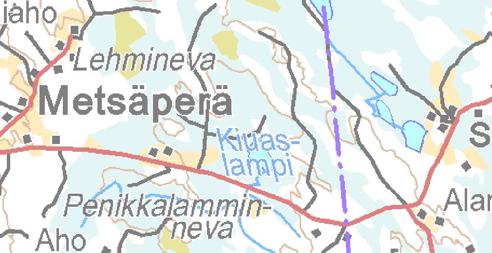 1 Melun laskentatulokset ISO 9613-2 Lähimpien asuinrakennusten pihapiirissä ja lähimpien lomarakennusten kohdalla