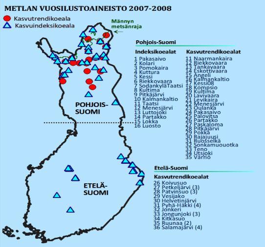 voida selittää metsien hoidolla tai metsien rakenteen muutoksilla?