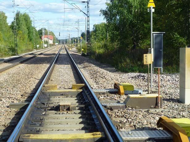 51 Kaipiaisten toinen kohde V215 (Kuva 27) on vuonna 2009 asennettu YV60-300-1:9-V vaihde, joka sijaitsee äskeisen vaihteen V213 perässä samalla raiteella, jolloin niiden kummankin läpi kulkee