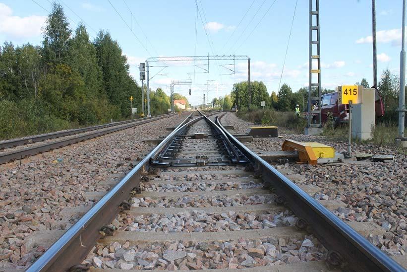 Taavetin liikennepaikan vaihde V413. Taavetin liikennepaikalla sijaitsevat vaihteet V413 (Kuva 28) ja V415 (Kuva 29) ovat Kaipiaisten vaihteiden tapaan peräkkäin samalla raiteella.
